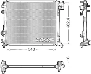 1.5 dCi NISSAN QASHQAI II Chłodnica wody DENSO