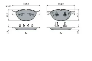 Klocki hamulcowe przód JAGUAR F-TYPE BOSCH