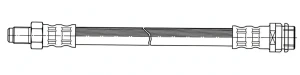 Przewód hamulcowy elastyczny MERCEDES-BENZ VARIO B667, B670, B668 QUICK BRAKE