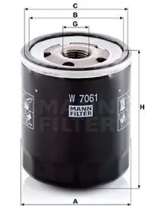 Filtr oleju MAZDA 6 MANN-FILTER