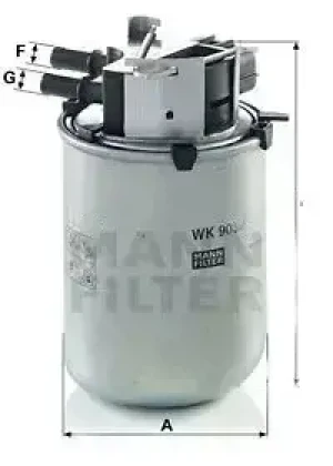 1.6 dCi Filtr paliwa NISSAN QASHQAI I MANN-FILTER