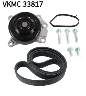 1.0 Pompa wody+ zest paska klinowego 6pk PEUGEOT 107 SKF