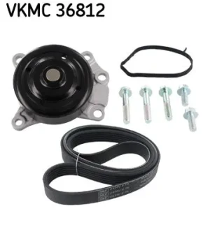 1.0 Pompa wody+ zest paska klinowego 6pk DAIHATSU SIRION II SKF