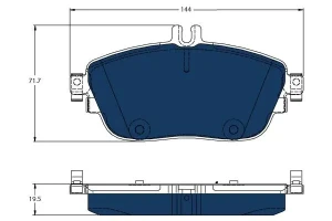 Klocki hamulcowe przód MERCEDES-BENZ B W246, W242 TRW