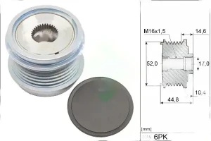 1.6 TDI, 2.0 TDI VW T-ROC Frizione alternatore puleggia INA