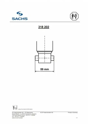 bilstein b6 skoda superb 3 318 202 SACHS