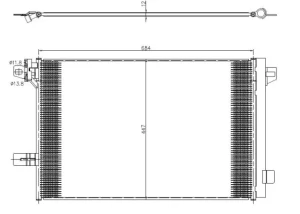 350369 NRF Skraplacz chłodnica klimatyzacji z osuszaczem