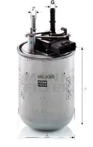 1.5 dCi Filtr paliwa NISSAN PULSAR MANN-FILTER