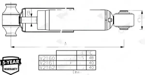 Stoßdämpfer FORD TRANSIT CUSTOM I 1.0, 2.2 TDCi, 2.0 MONROE