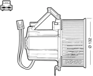 DEA02008 DENSO Dmuchawa wentylator nawiewu