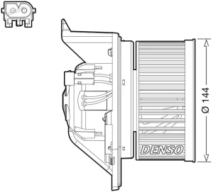 Dmuchawa wentylator nawiewu MINI CLUBVAN DENSO