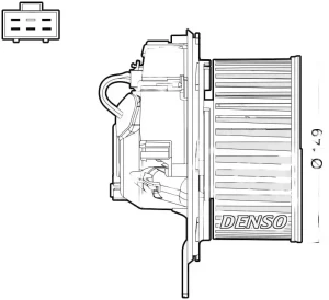 Dmuchawa wentylator nawiewu VW CADDY III DENSO