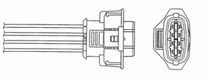 1.2 16V Sonda lambda regulacyjna diagnostyczna za katalizator OPEL ASTRA G NGK