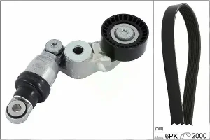 1.5 D Mehrrippiger keilriemen set MAZDA 3 III INA