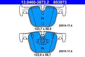 Klocki hamulcowe tył BMW 4 F36 ATE
