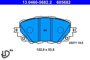 Klocki hamulcowe przód MAZDA MX-5 IV ATE