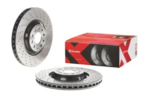 Tarcza hamulcowa przód perforowana SKODA OCTAVIA III BREMBO