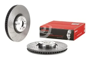 Tarcza hamulcowa lewy przód perforowana BMW 8 G16 F93 BREMBO
