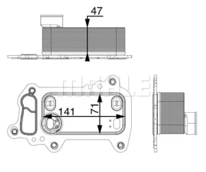 xDrive 18, 2.0 sd, xDrive 20 Chłodnica oleju silnikowego BMW E83 MAHLE