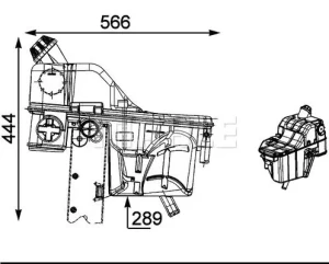 Zbiornik płynu chłodzącego MERCEDES-BENZ SK MAHLE