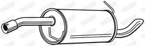 1.6 16V FORD FIESTA V Tłumik końcowy WALKER