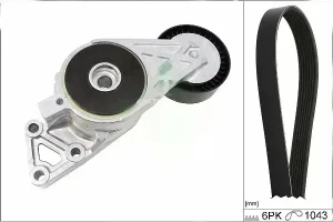 1.6 Kit de courroie multi-cannelée VW GOLF VI INA