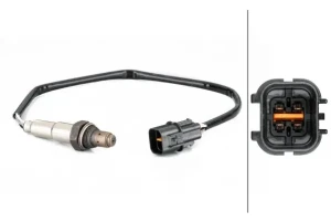 2.0 4WD, 2.0 Sonda lambda ogrzewana regulacyjna diagnostyczna przed katalizator za katalizator MITSUBISHI OUTLANDER I HELLA