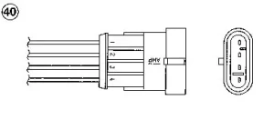 1.4 Sonda lambda regulacyjna diagnostyczna przed katalizator za katalizator FIAT GRANDE PUNTO NGK