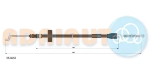 55.0253 ADRIAUTO Linka hamulca ręcznego