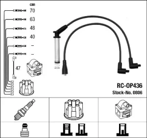 1.4 Si, 1.4 i, 1.4 OPEL ASTRA F Przewody zapłonowe NGK