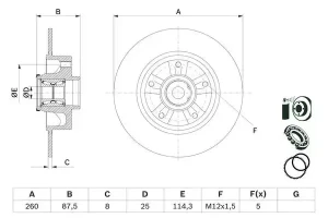0 986 479 E79 BOSCH Bremsscheibe