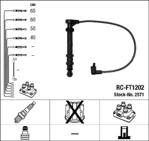 1.6 16V LANCIA DEDRA Przewody zapłonowe NGK