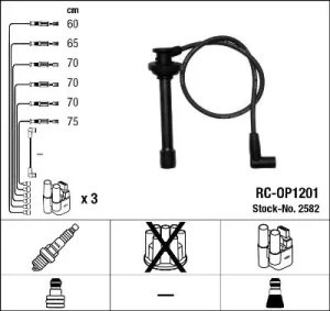 3.2 OPEL MONTEREY A Przewody zapłonowe NGK