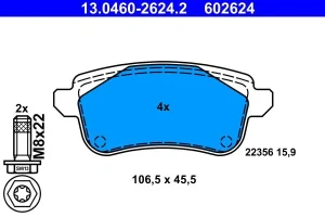 Klocki hamulcowe tył RENAULT GRAND SCENIC IV ATE