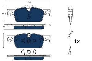 Klocki hamulcowe PEUGEOT 508 SW I TRW