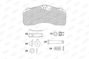 Klocki hamulcowe MERCEDES-BENZ ECONIC 2 BERAL