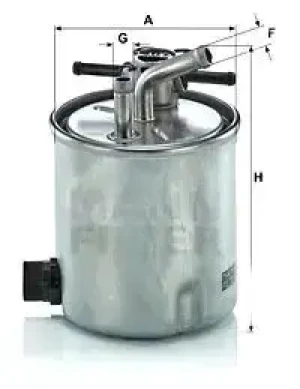 28.11 DCI,, 35.15 DCI,, 35.13 DCI,, 35.14 DCI,, 28.12 DCI,, 35.14 DCI Filtr paliwa NISSAN CABSTAR MANN-FILTER