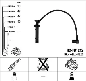 przewody zapłonowe ford galaxy 2 3 44220 NGK