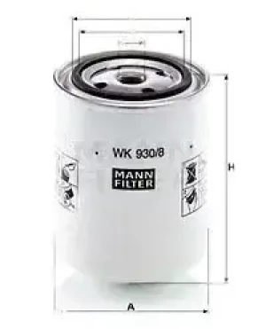 WK 930/8 MANN-FILTER Filtr paliwa