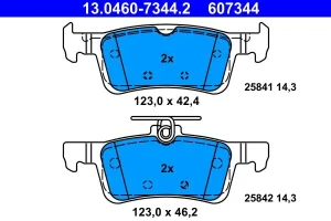 Klocki hamulcowe tył FORD FIESTA VII ATE