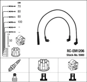1.8 MITSUBISHI GALANT VI Przewody zapłonowe NGK