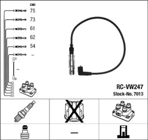 2.3 V5 SEAT TOLEDO 2 Przewody zapłonowe NGK
