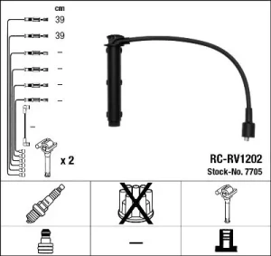 1.8, 1.4, 1.6 ROVER 45 I Przewody zapłonowe NGK