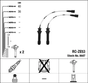 8647 NGK Przewody zapłonowe