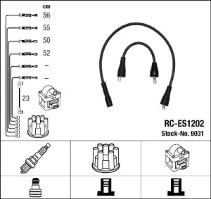 1.0 SUZUKI SJ410 Przewody zapłonowe NGK