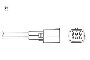 1.8 MZR, 2.0 MZR Sonda lambda regulacyjna przed katalizator MAZDA 6 II NGK