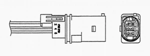 1.6 HDi Sonda lambda regulacyjna diagnostyczna przed katalizator za katalizator PEUGEOT 508 I NGK