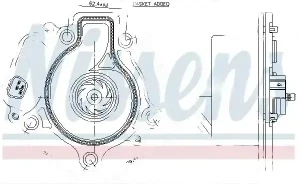 1.5 TOYOTA YARIS III Pompa wody elektryczna Pompa wody elektryczna NISSENS