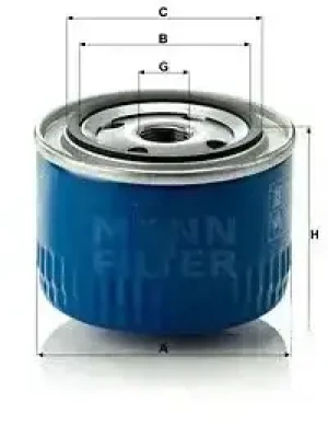 Filtr oleju z zaworem zwrotnym RENAULT 11 MANN-FILTER