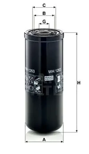 WH 1263 MANN-FILTER Filtr hydrauliczny skrzyni biegów